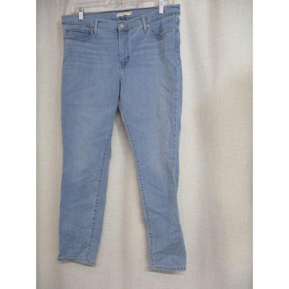 LEVI'S 311 Light Blue Stretch Denim Shaping Skinny 311 Jeans pants sz 34 CB - Picture 1 of 7